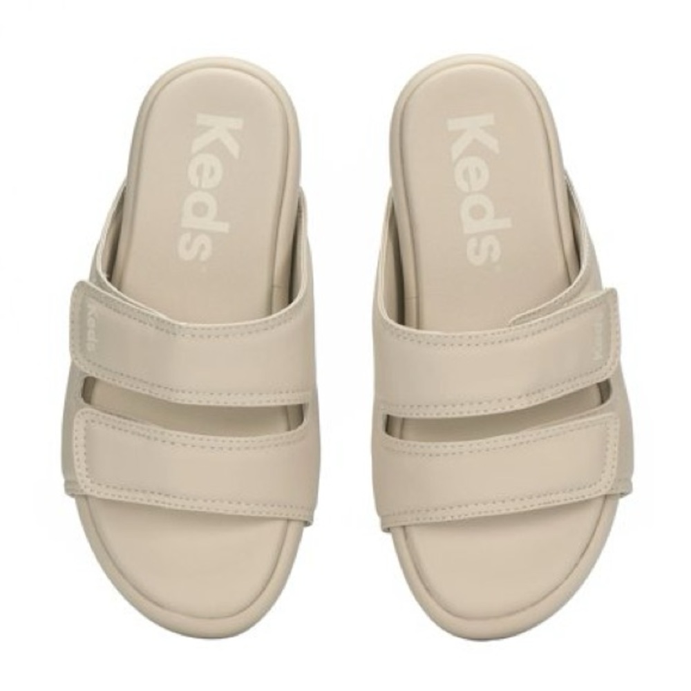 Keds Isla sandal slides in oatmeal size 8